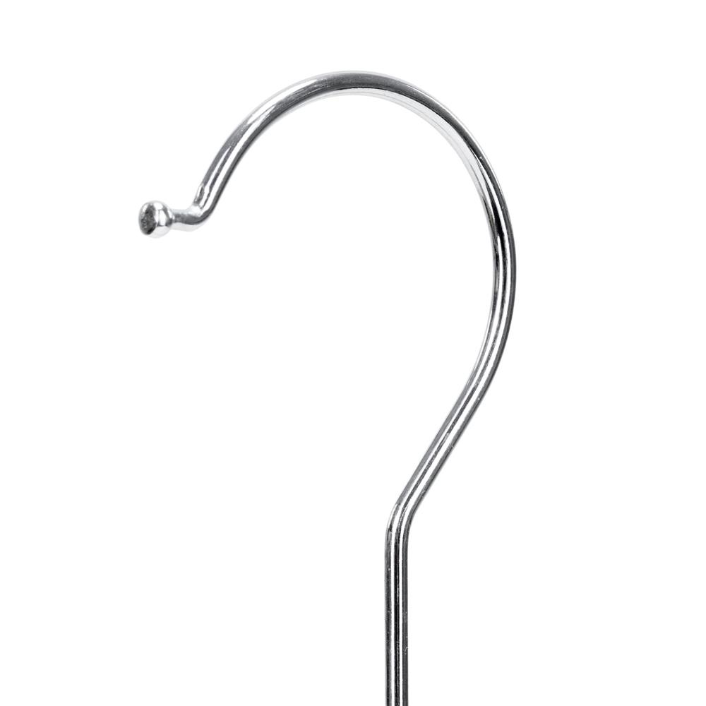 20 darabos csúszásgátló ruhaakasztó készlet, PE-ből, forgó fémhoroggal, 41 cm, fehér és szürke színben - Image 10