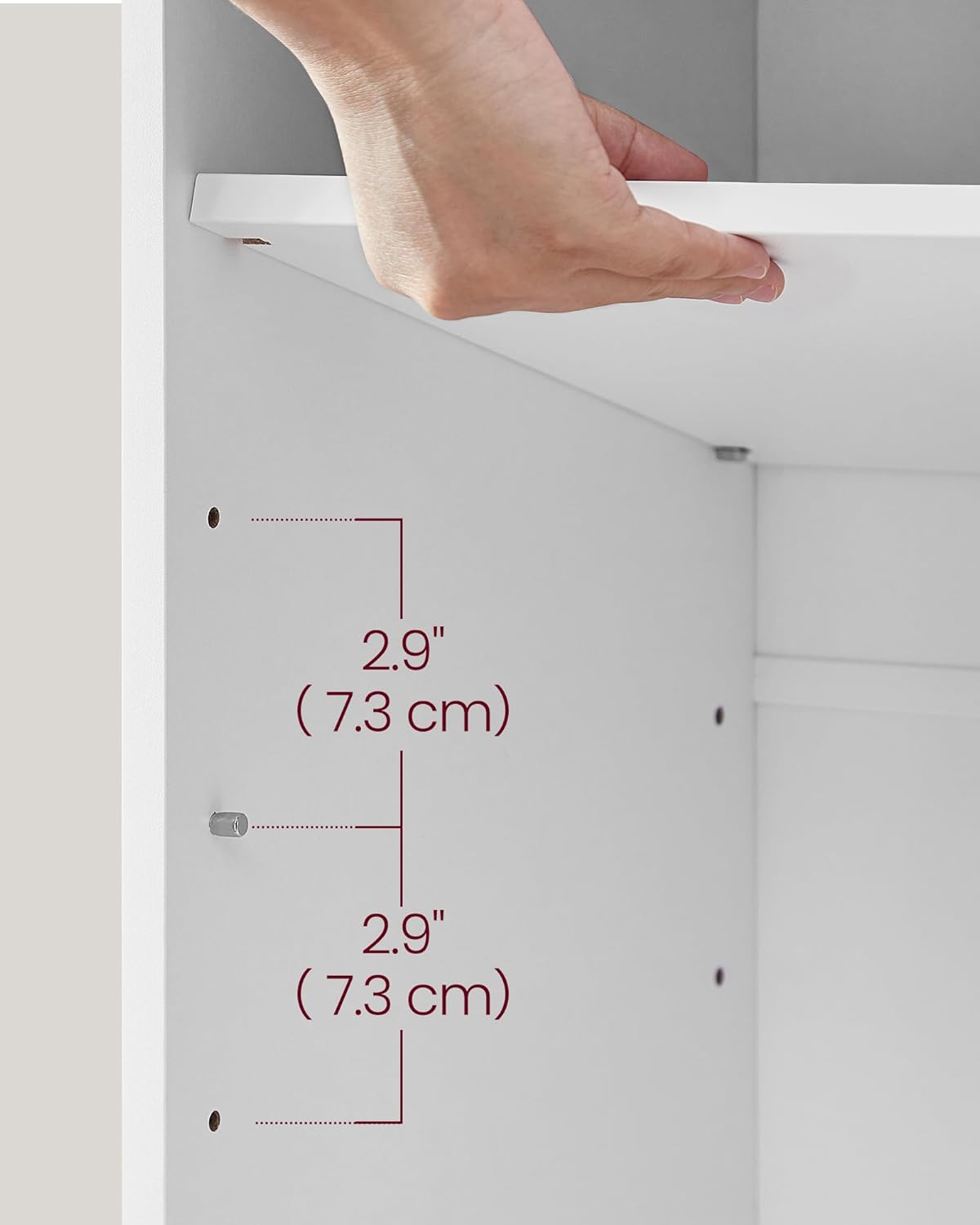 VASAGLE cipőtartó pad 12 rekesszel és ülőpárnával, 136 kg teherbírással, 104x30x48 cm, fehér - Image 4