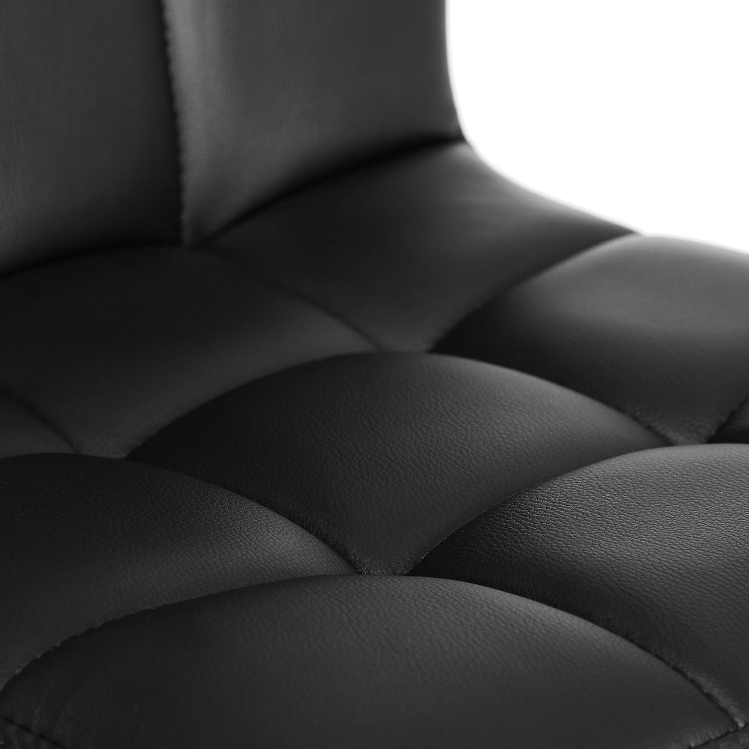 SONGMICS 2 db állítható magasságú bárszék készlet háttámlával, PU ülőfelülettel és lábtartóval, 360°-os forgathatósággal, 38 × 45 × 115 cm, fekete - Image 6