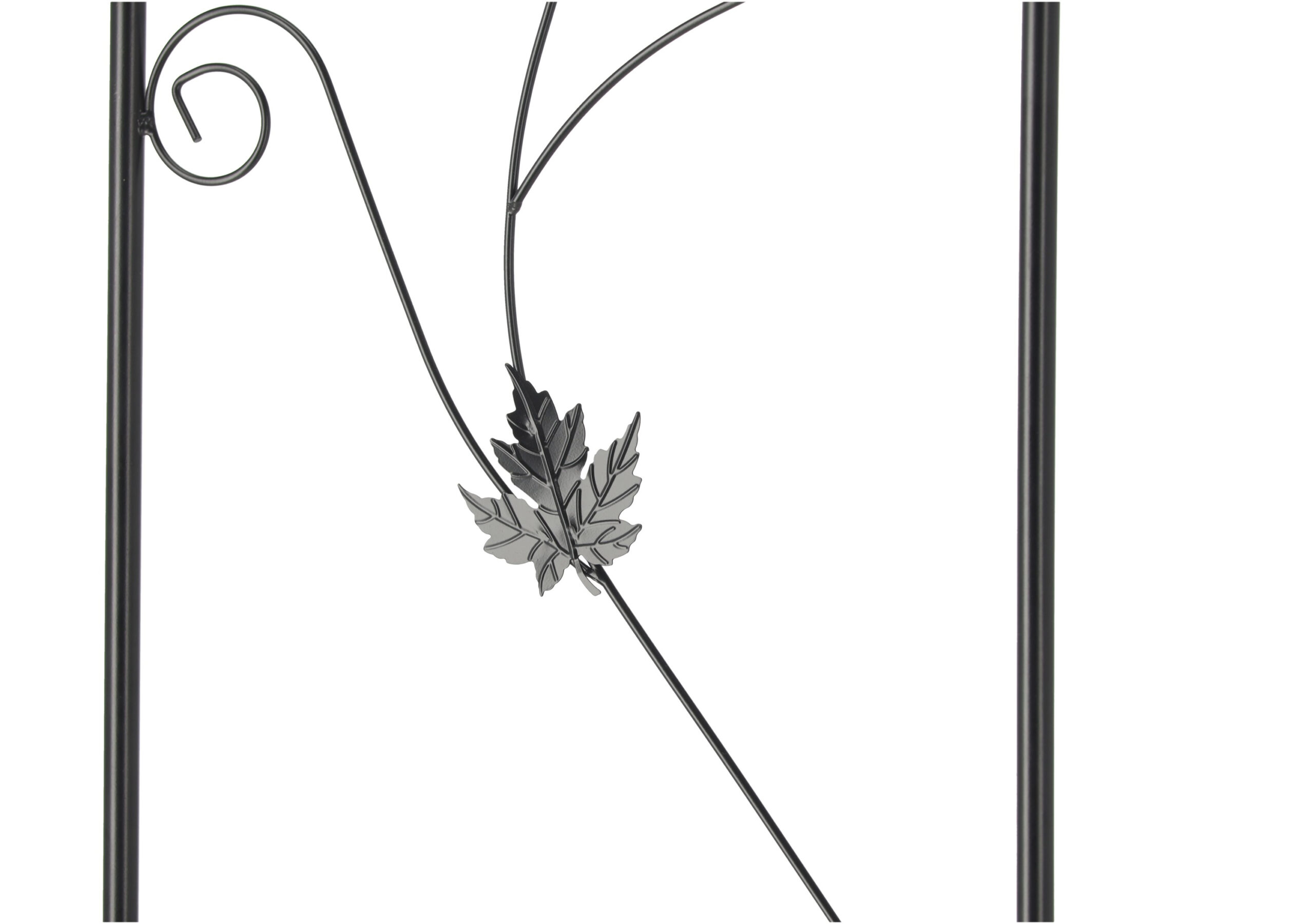 Kerti pergola kúszónövényekhez, rögzítőelemekkel, acélszerkezet, 114x37x230 cm, sötétzöld - Image 7