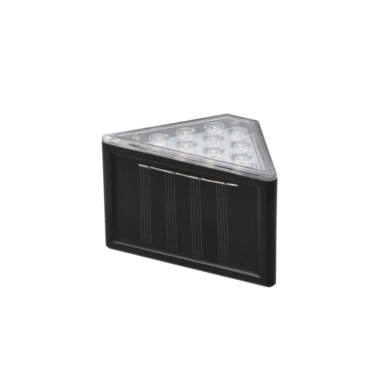 2 db lépcsőre szerelhető napelemes lámpa, 9 db meleg fehér LED, napelemes töltés, 9x5x5 cm, fekete - Image 4