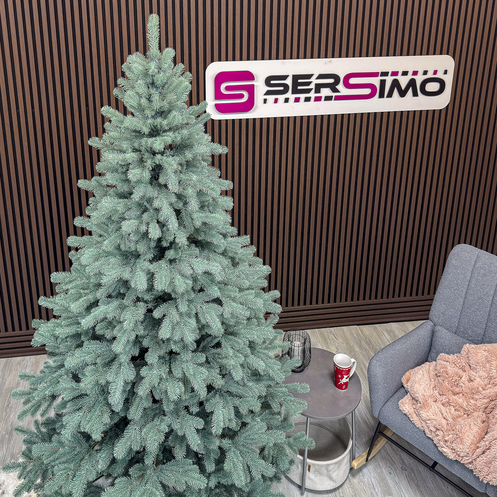 Sersimo Kovalivka Select ezüst műfenyő, Christmas Deluxe, teljes 3D, 230 cm - Image 9