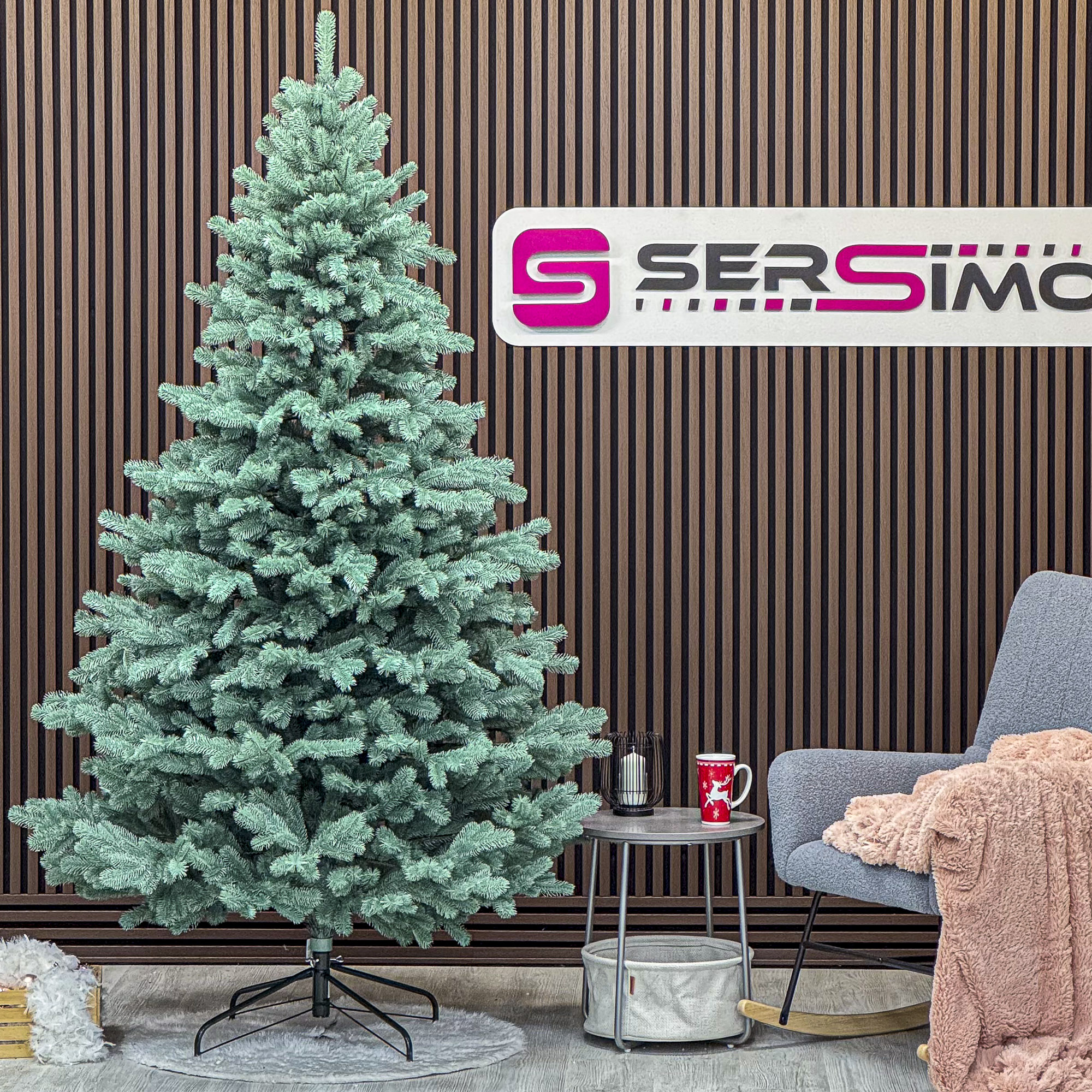 Sersimo Kovalivka Select ezüst műfenyő, Christmas Deluxe, teljes 3D, 230 cm - Image 2