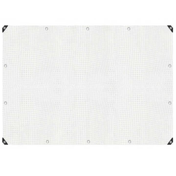 Laminált vízálló polietilén ponyva, 100 g/m², 4x4 m, átlátszó fehér