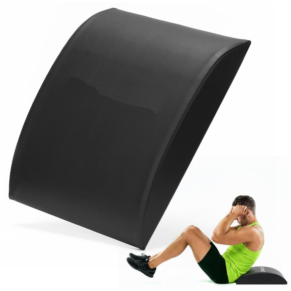 Fitness deréktámasz hasizomgyakorlatokhoz, habszivacs és MDF, 38x30x8 cm, fekete - Image 9