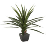 Atmosphera Agave gigant műnövény cserépben, 104x104x127 cm, zöld