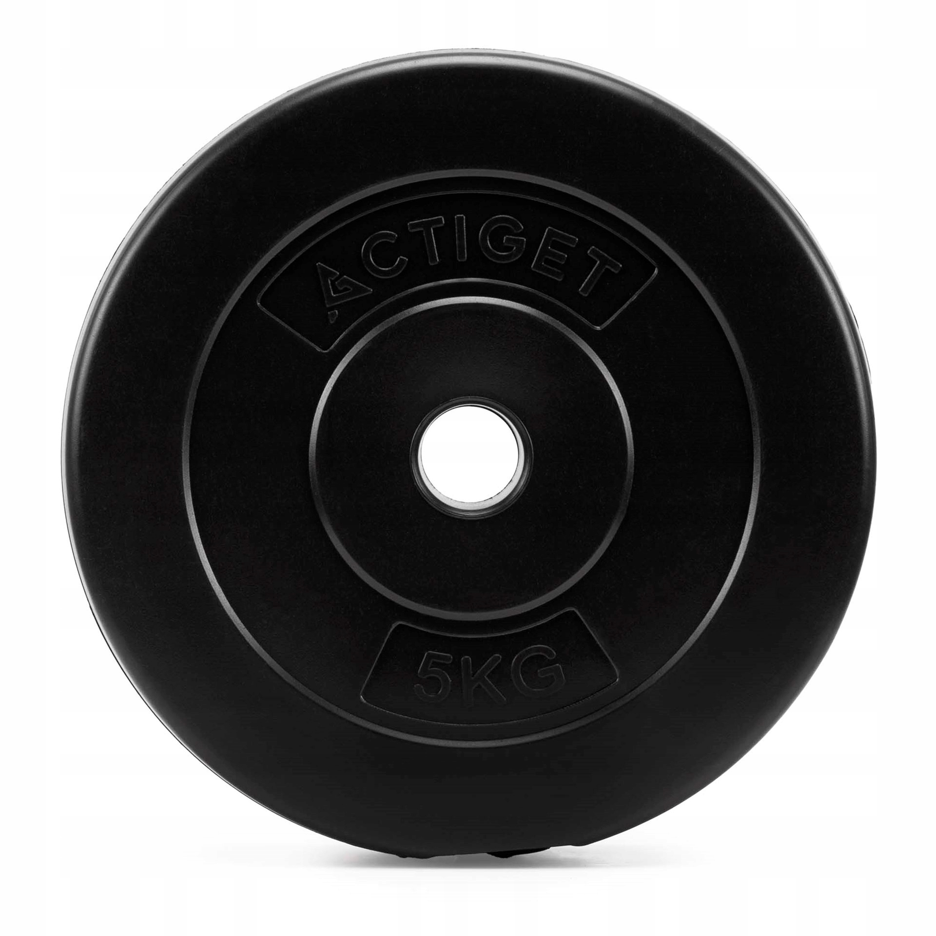 5 kg-os súlytárcsa súlyzórúdhoz, 31 mm, bitumen kompozit, PP, 26x5 cm, fekete - Image 4
