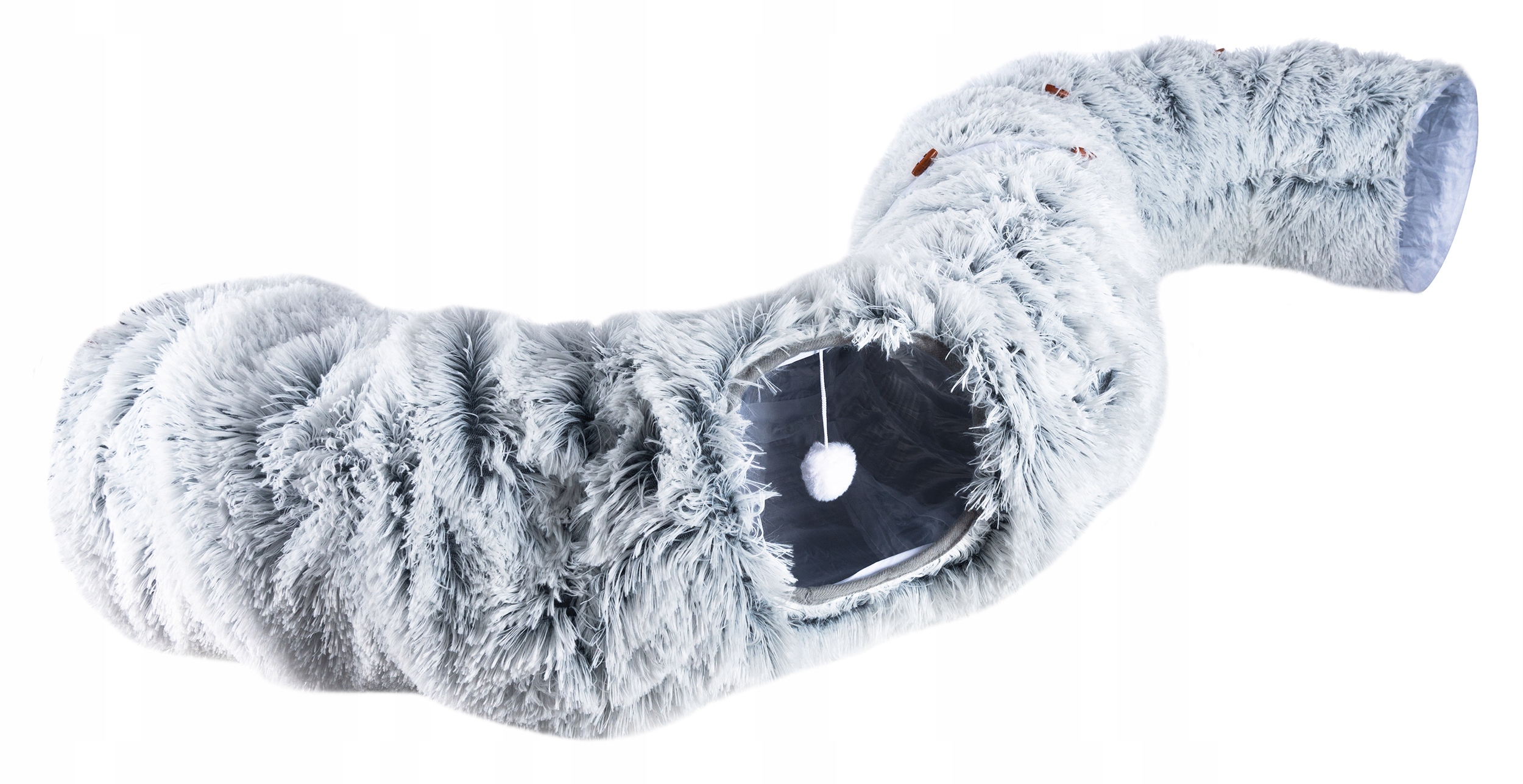 Plüss macska alagút játék, kerek fekhellyé alakítható, 85 cm - Image 9