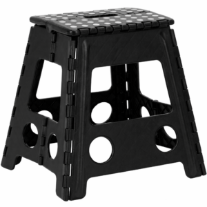 Multifunkciós, létra alakú ülésmagasító, csúszásgátló, 39 cm, maximum 150 kg, fekete