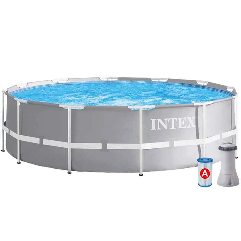 Intex Prism Frame 26712NP fémvázas medence, 366x76 cm, 6500 liter, teljes tartozékkészlettel - Image 8