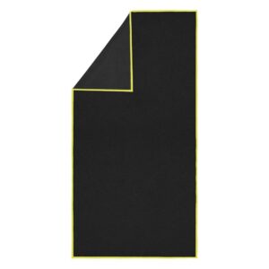 Gyorsan szarado torolkozo, 100x180 cm, 200 GSM mikroszalas, szallitotokkal, fekete