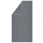 Gyorsan szarado torolkozo, 100x180 cm, 200 GSM mikroszalas, szallitotokkal, szurke