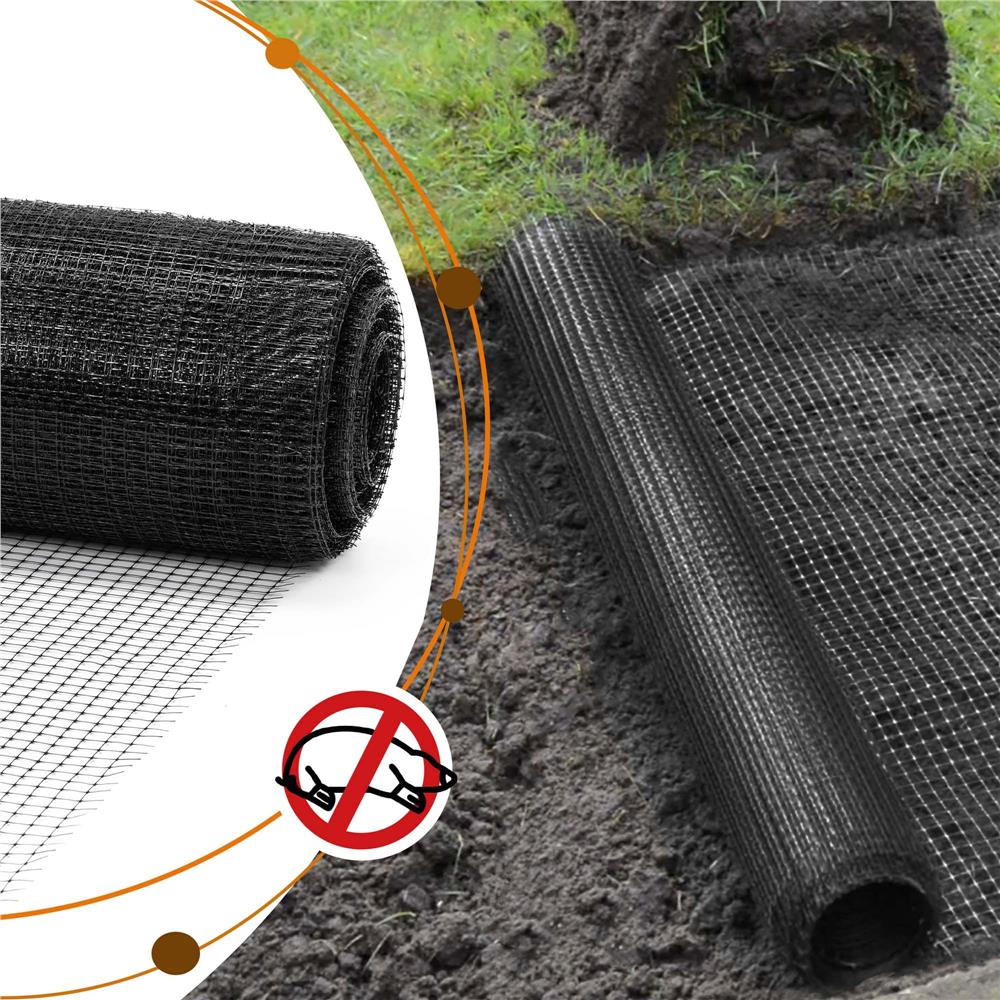 Kártevő- és vakondháló kertbe, 45 g/m², 2 x 100 m, 16 mm-es szemméret, fekete - Image 19