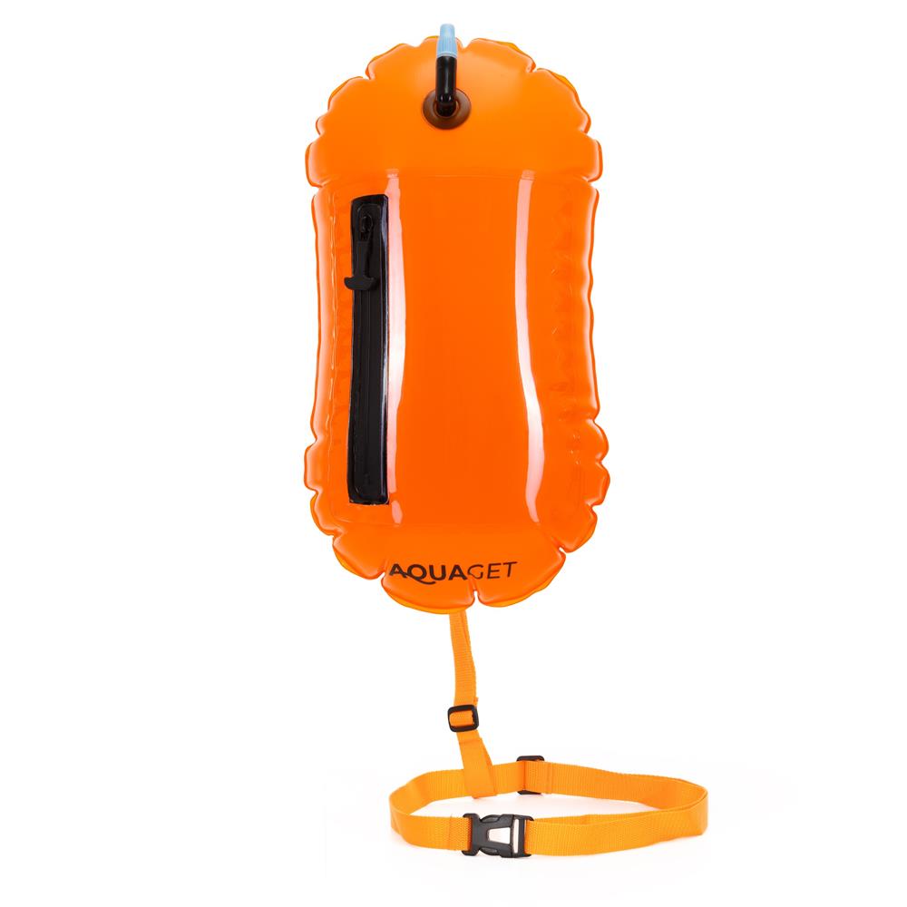 2 az 1-ben úszótáska száraz tárolórekesszel, felfújható biztonsági úszóbója, átlátszó telefontartó ablakkal, 20 l, 42x22x15 cm, fluoreszkáló narancssárga - Image 13