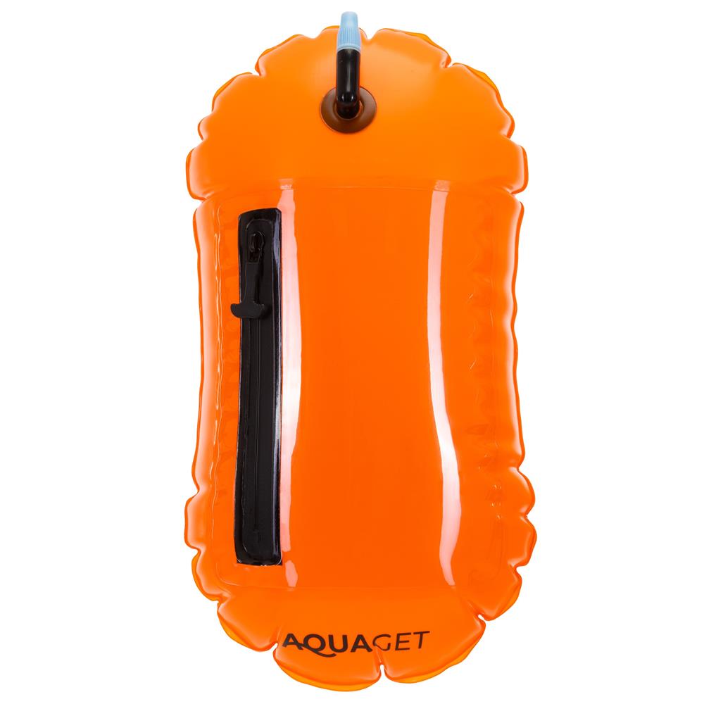 2 az 1-ben úszótáska száraz tárolórekesszel, felfújható biztonsági úszóbója, átlátszó telefontartó ablakkal, 20 l, 42x22x15 cm, fluoreszkáló narancssárga - Image 15