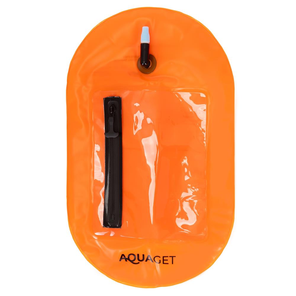 2 az 1-ben úszótáska száraz tárolórekesszel, felfújható biztonsági úszóbója, átlátszó telefontartó ablakkal, 20 l, 42x22x15 cm, fluoreszkáló narancssárga - Image 19