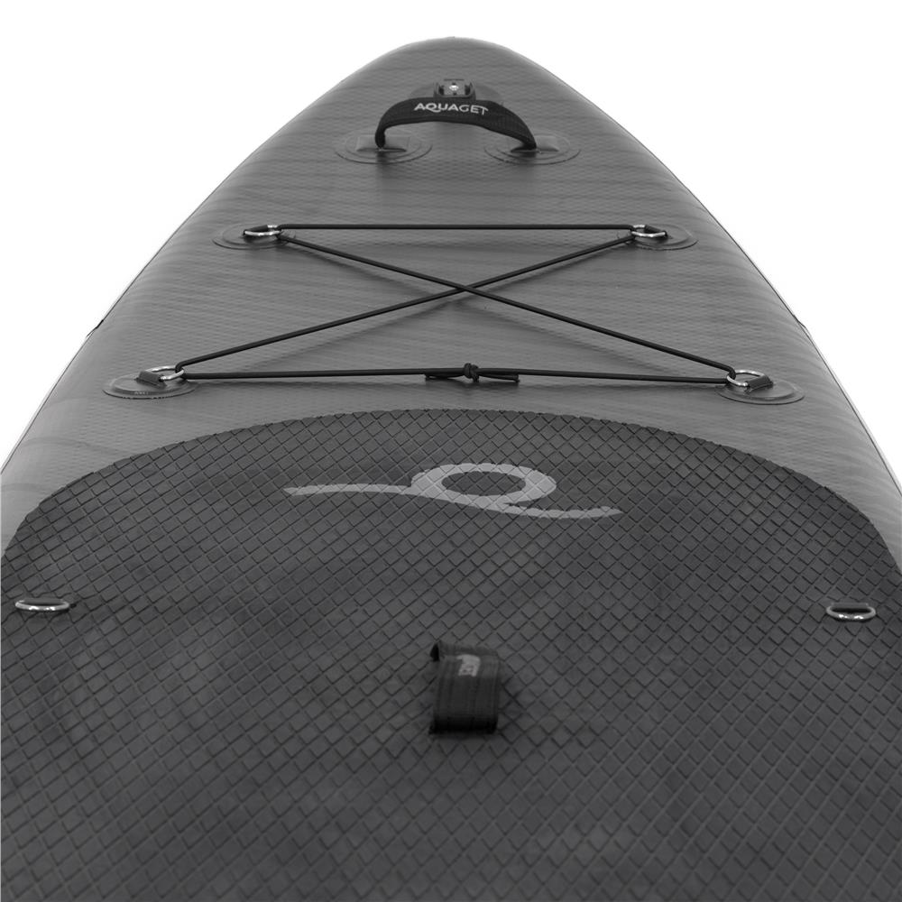 Felfújható Stand Up Paddle Board készlet 350x81x15 cm, pumpával, javítókészlettel, szállító hátizsákkal, evezővel, max. 150 kg, fekete - Image 19