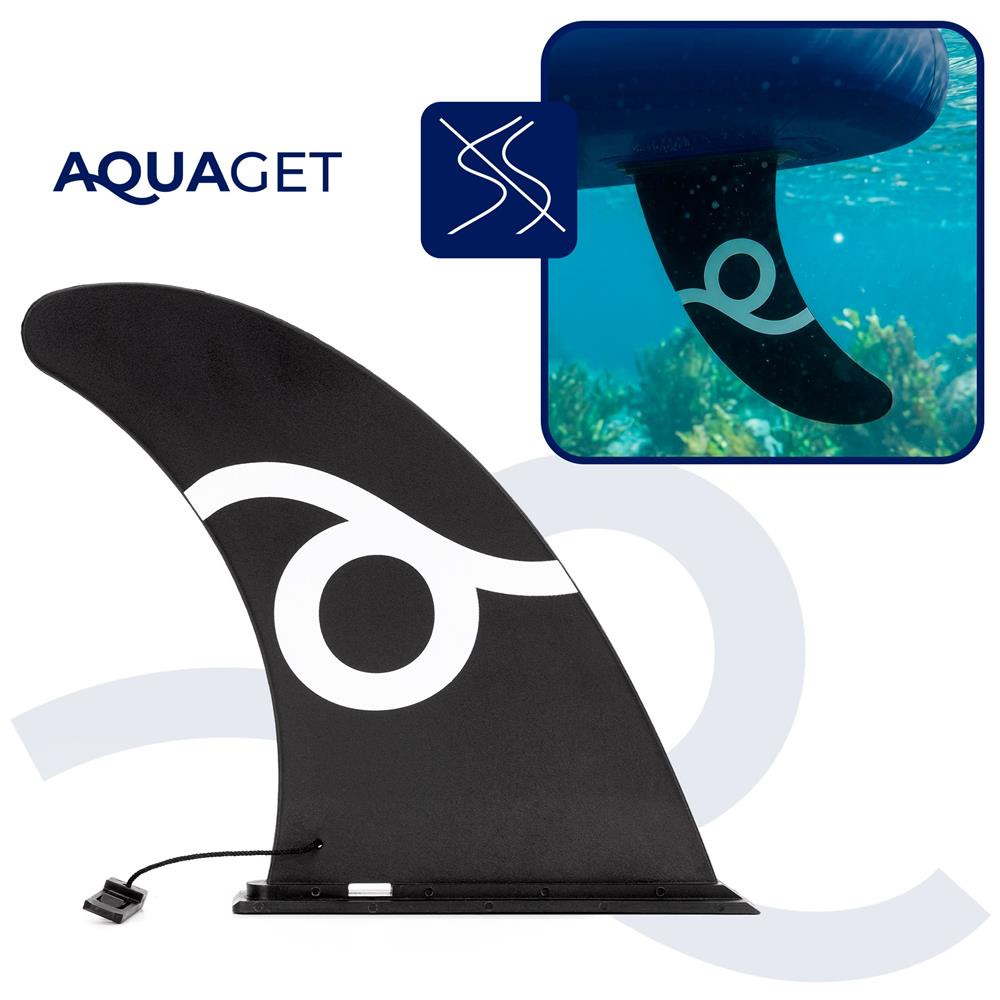 Felfújható Stand Up Paddle Board készlet 350x81x15 cm, pumpával, javítókészlettel, szállító hátizsákkal, evezővel, max. 150 kg, fekete - Image 4