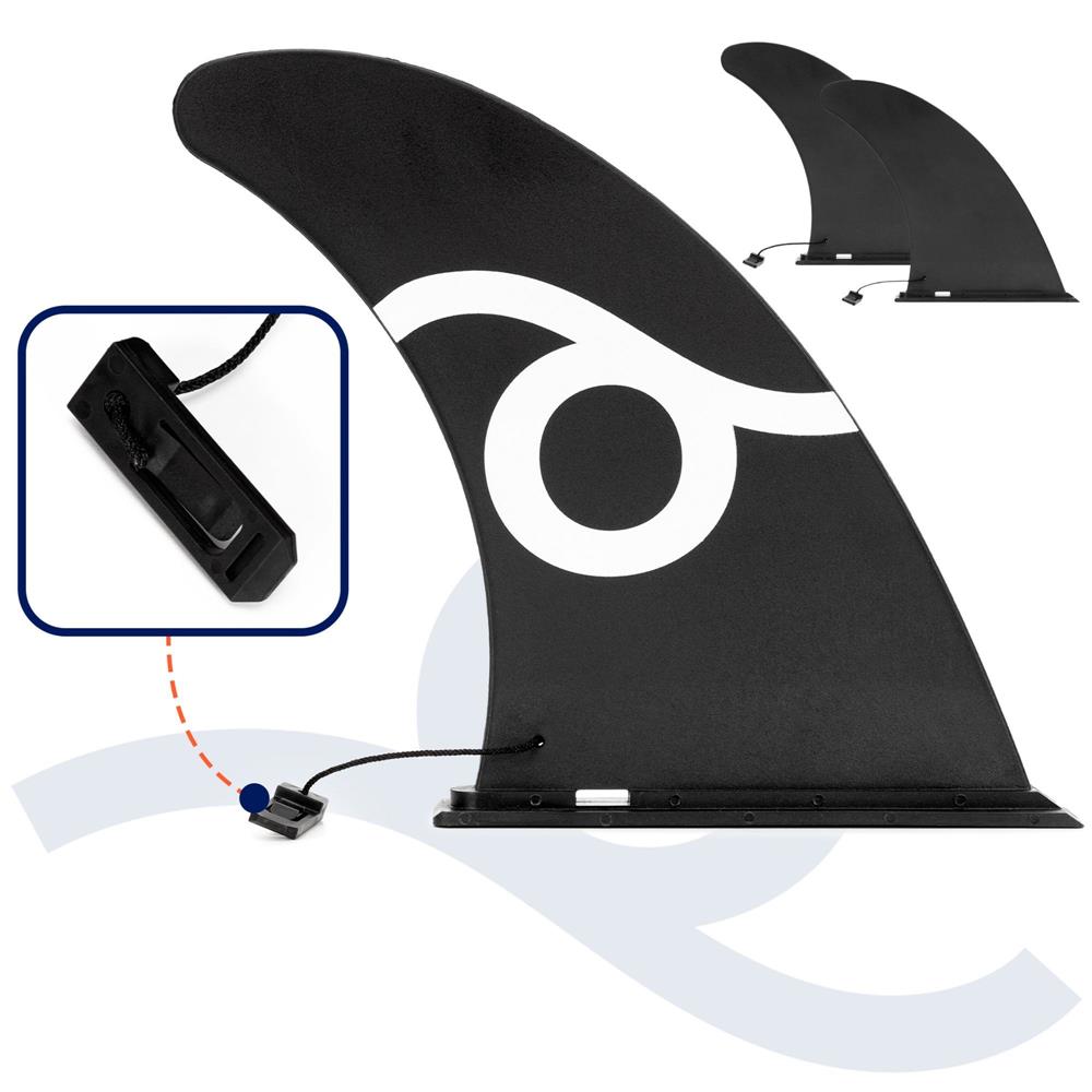 Felfújható Stand Up Paddle Board készlet 350x81x15 cm, pumpával, javítókészlettel, szállító hátizsákkal, evezővel, max. 150 kg, fekete - Image 32