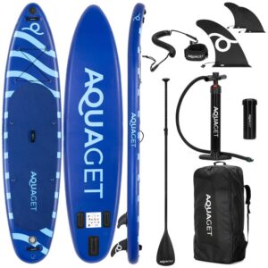 Felfújható Stand Up Paddle Board készlet 350x81x15 cm, pumpával, javítókészlettel, szállító hátizsákkal, evezővel, max. 150 kg, kék