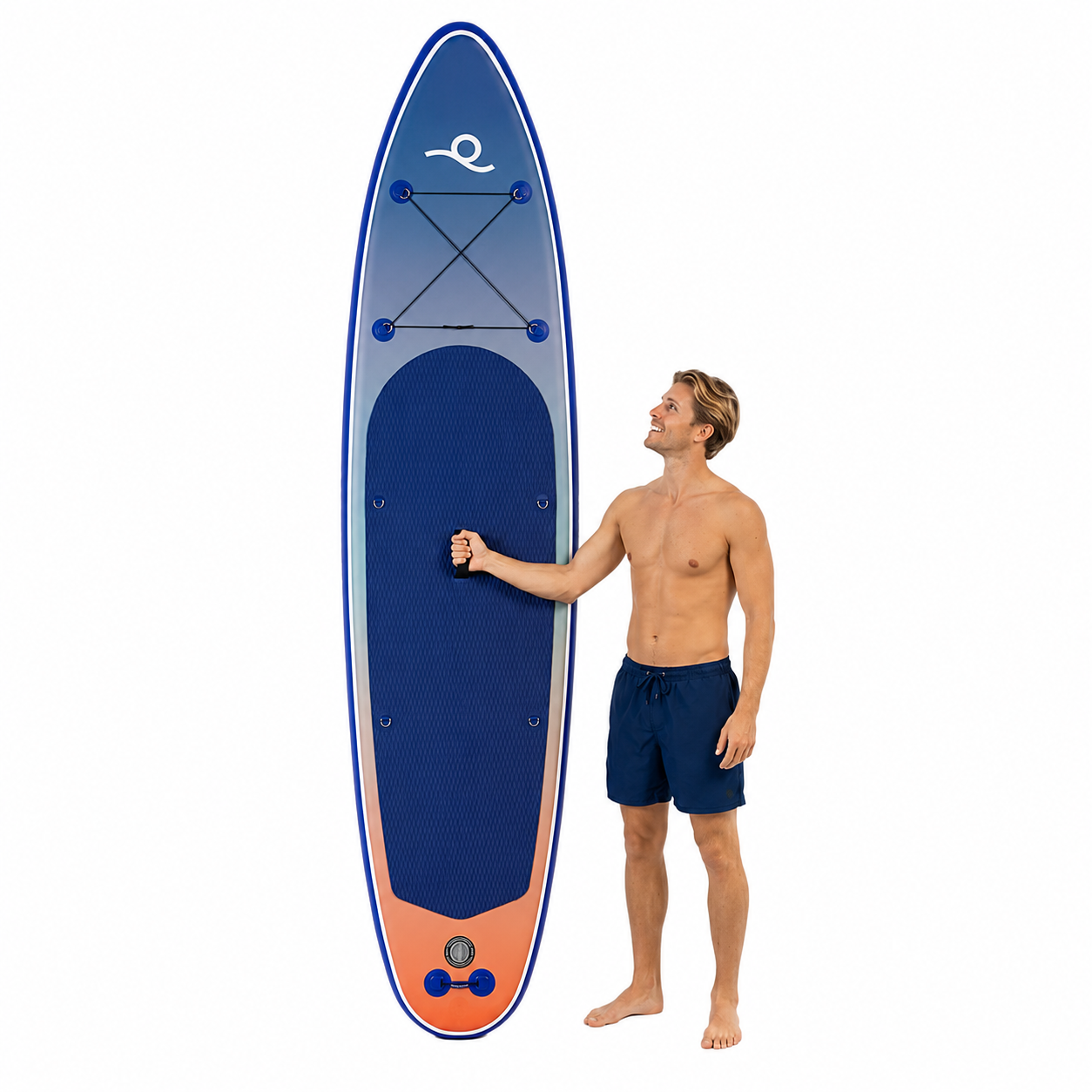 Felfújható Stand Up Paddle Board készlet 350x84x15 cm, pumpával, kajaküléssel, javítókészlettel, szállító hátizsákkal, 2 az 1-ben evezővel, max. 220 kg, kék - Image 27