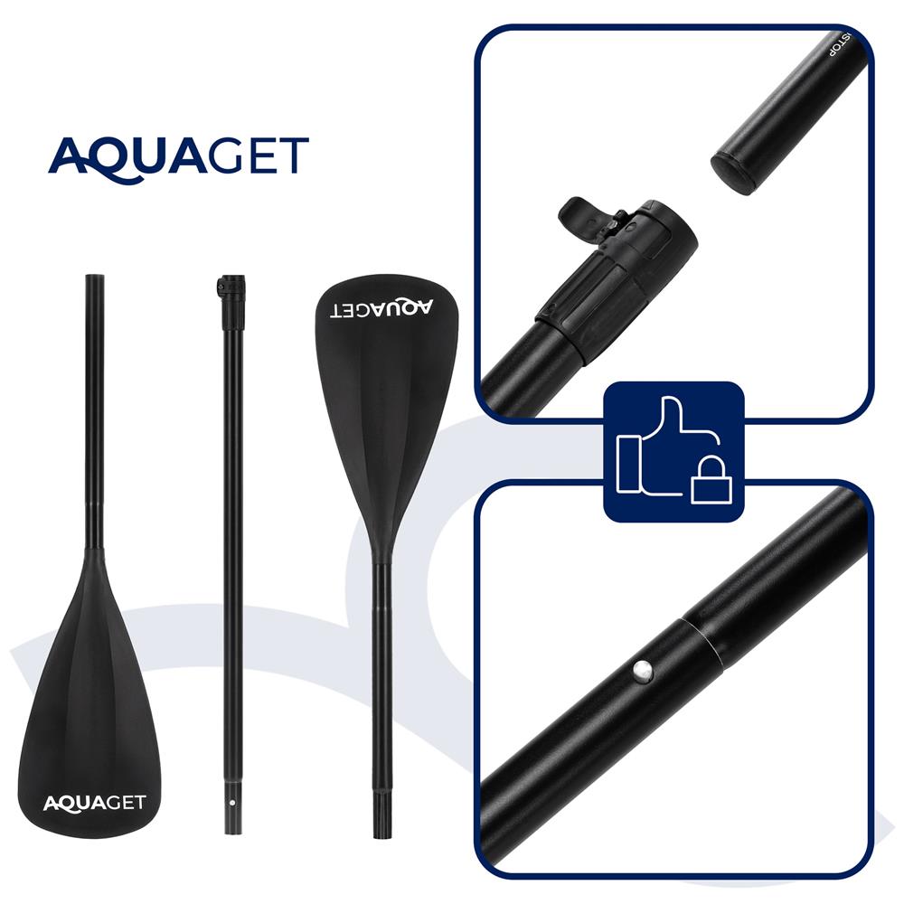 Felfújható Stand Up Paddle Board készlet 350x81x15 cm, pumpával, kajaküléssel, javítókészlettel, szállító hátizsákkal, 2 az 1-ben evezővel, max. 220 kg, narancssárga - Image 13