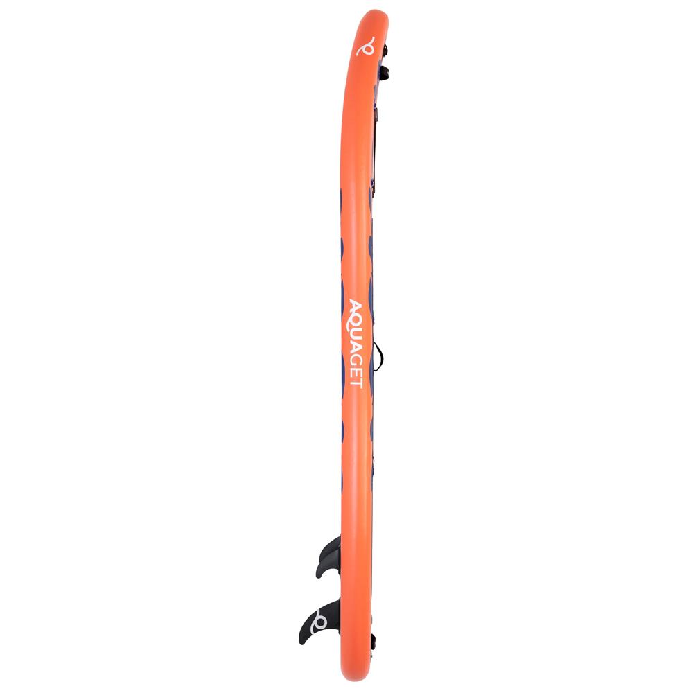 Felfújható Stand Up Paddle Board készlet 350x81x15 cm, pumpával, kajaküléssel, javítókészlettel, szállító hátizsákkal, 2 az 1-ben evezővel, max. 220 kg, narancssárga - Image 15