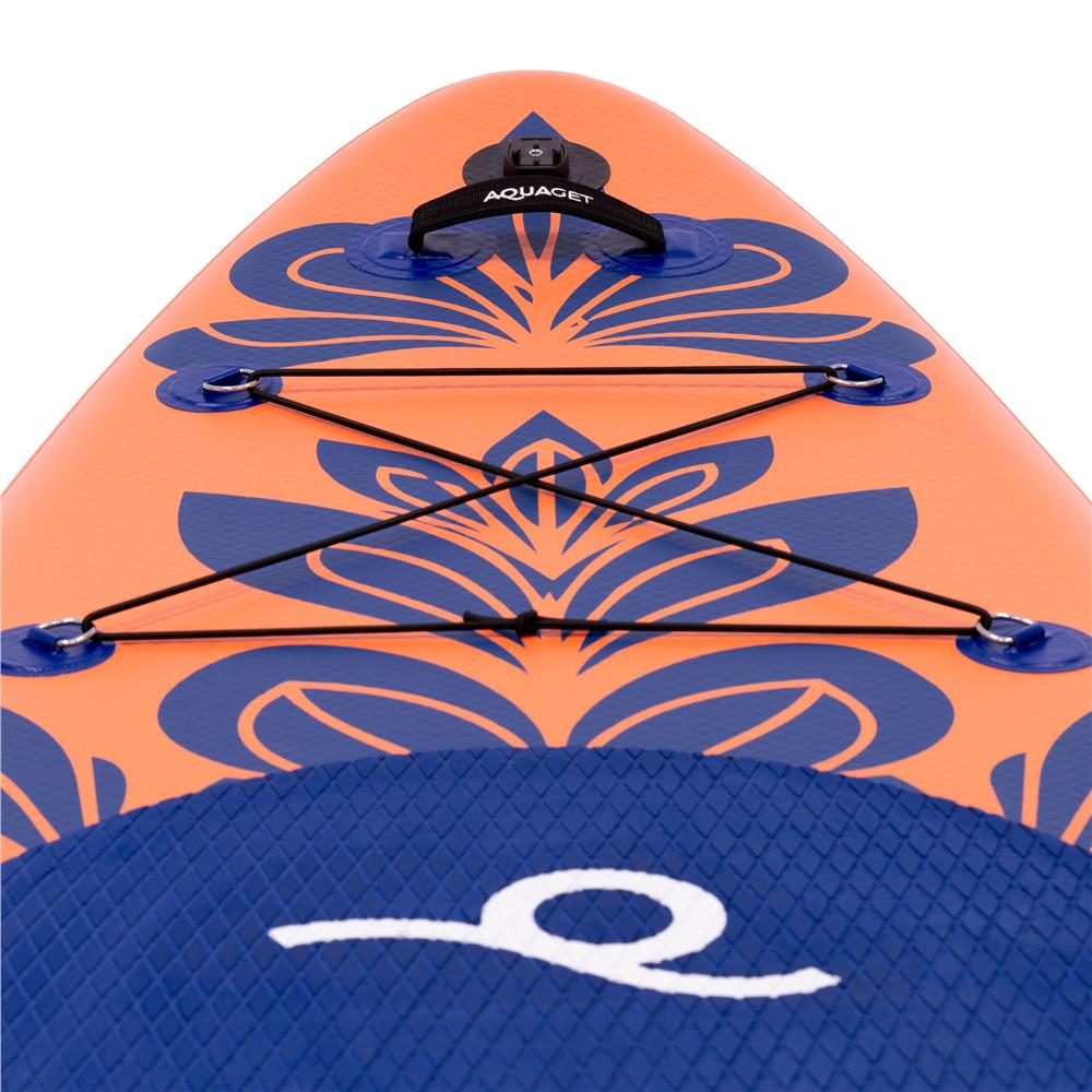 Felfújható Stand Up Paddle Board készlet 350x81x15 cm, pumpával, kajaküléssel, javítókészlettel, szállító hátizsákkal, 2 az 1-ben evezővel, max. 220 kg, narancssárga - Image 16