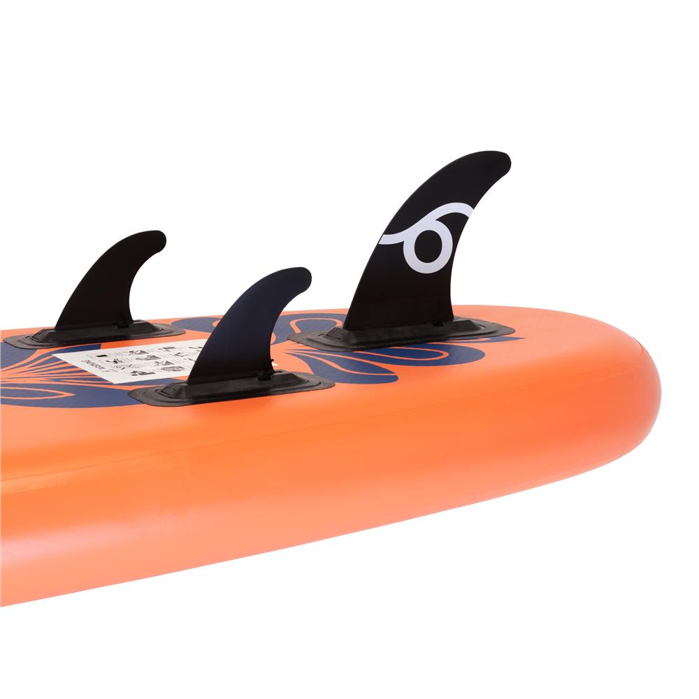 Felfújható Stand Up Paddle Board készlet 350x81x15 cm, pumpával, kajaküléssel, javítókészlettel, szállító hátizsákkal, 2 az 1-ben evezővel, max. 220 kg, narancssárga - Image 33
