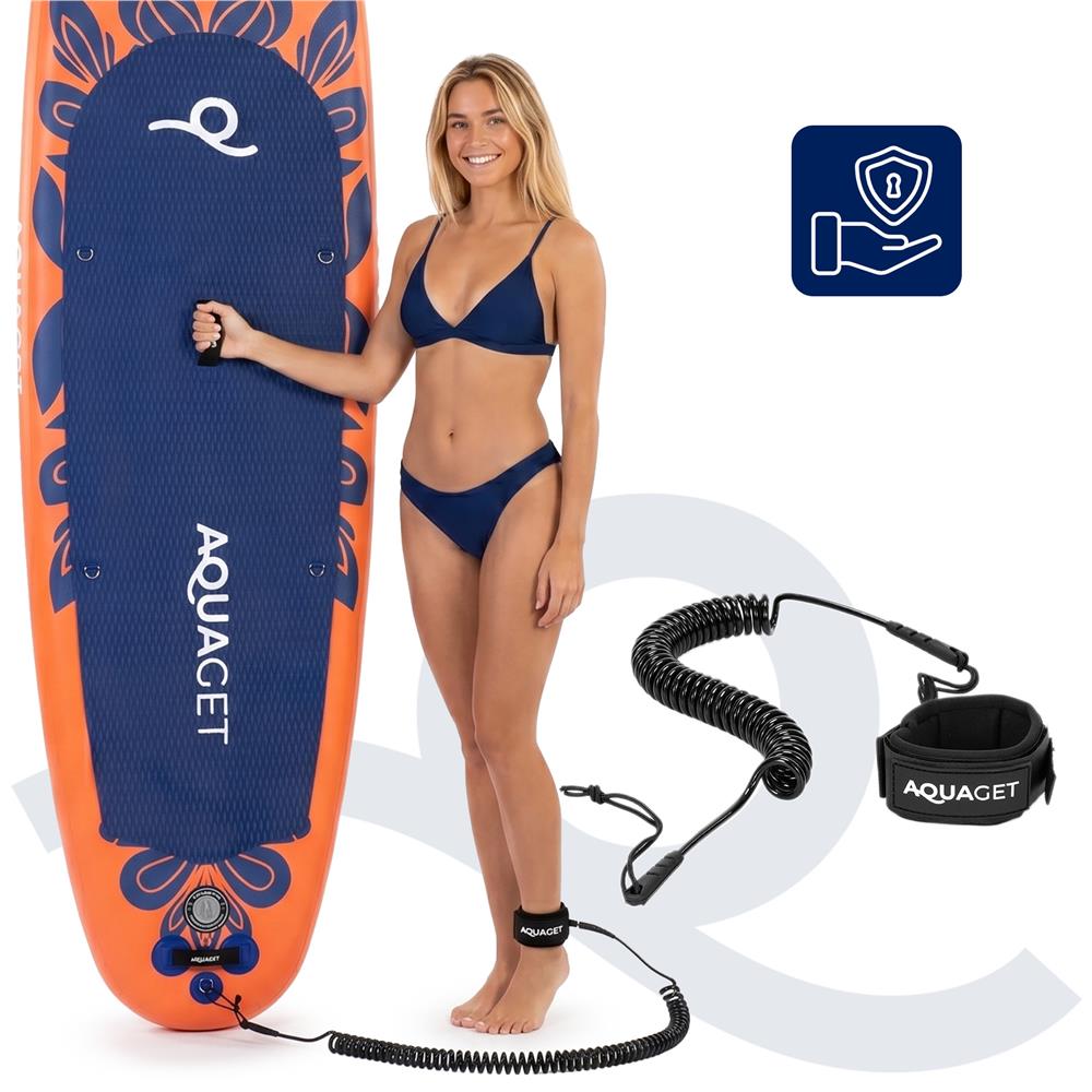 Felfújható Stand Up Paddle Board készlet 350x81x15 cm, pumpával, kajaküléssel, javítókészlettel, szállító hátizsákkal, 2 az 1-ben evezővel, max. 220 kg, narancssárga - Image 41