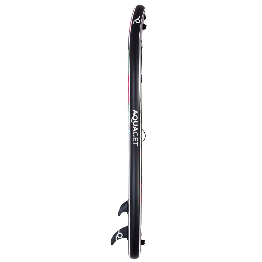 Felfújható Stand Up Paddle Board készlet 320x81x15 cm, pumpával, kajaküléssel, javítókészlettel, szállító hátizsákkal, 2 az 1-ben evezővel, max. 150 kg, lila virágmintás - Image 13