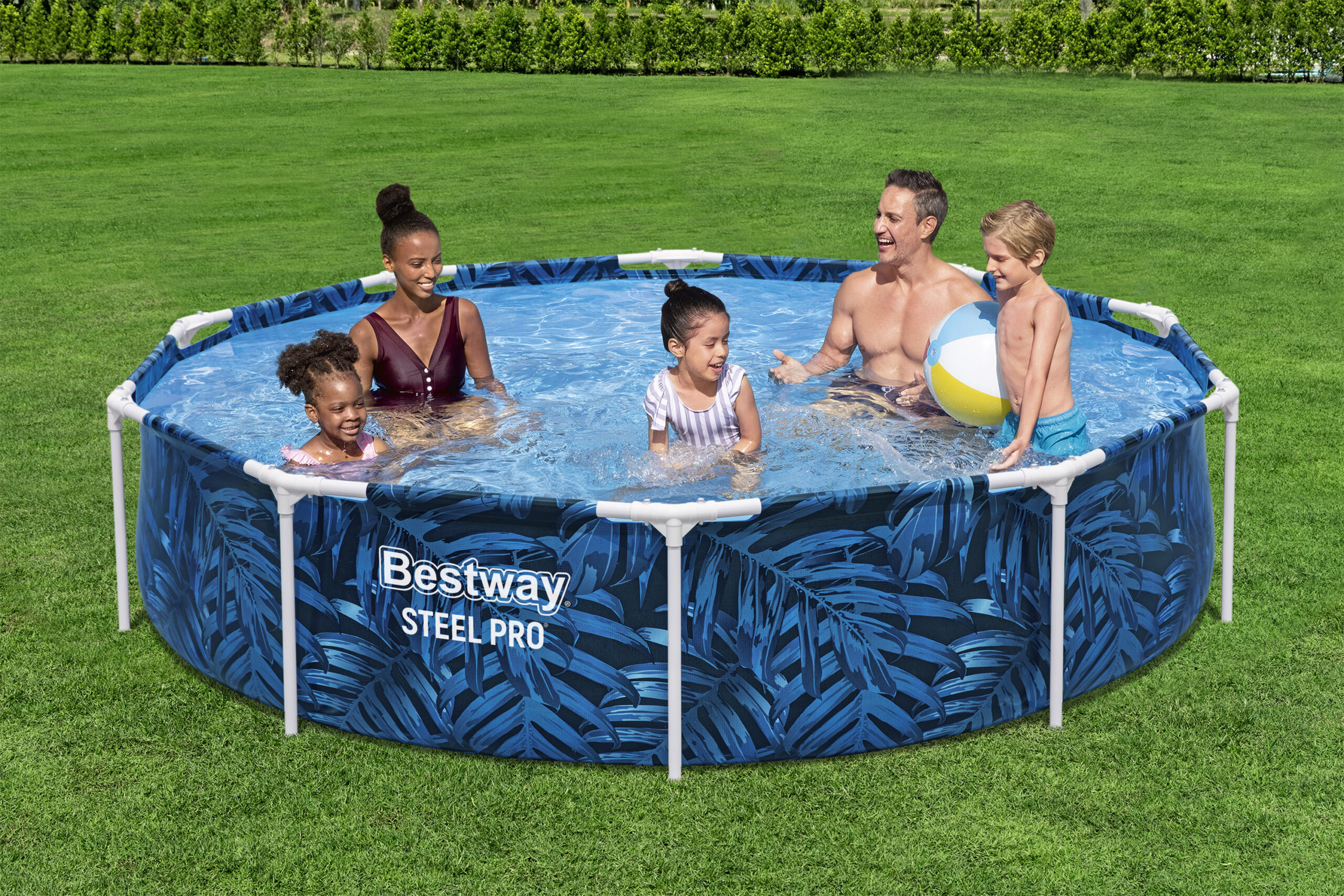 Bestway 56985 Steel Pro Frame kerek, fémvázas medence, 305 x 66 cm, 4 000 liter - Image 7