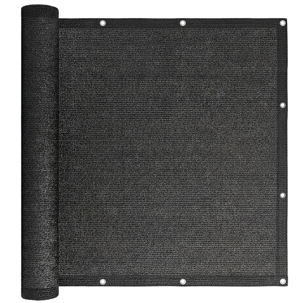 Belatasgatlo arnyekolo halo erkelykorlathoz, 95%-os arnyekolas, vizallo, 500x100 cm, antracitszurke - Image 24