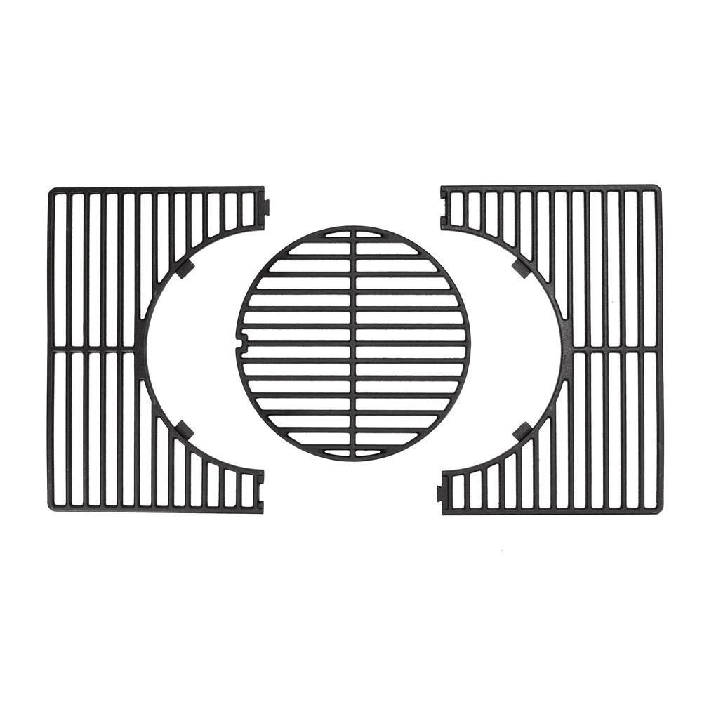 Faszenes grillsuto lehajthato oldalso polccal, allithato szenraccsal, homerovel, 114x52x106 cm, fekete - Image 25