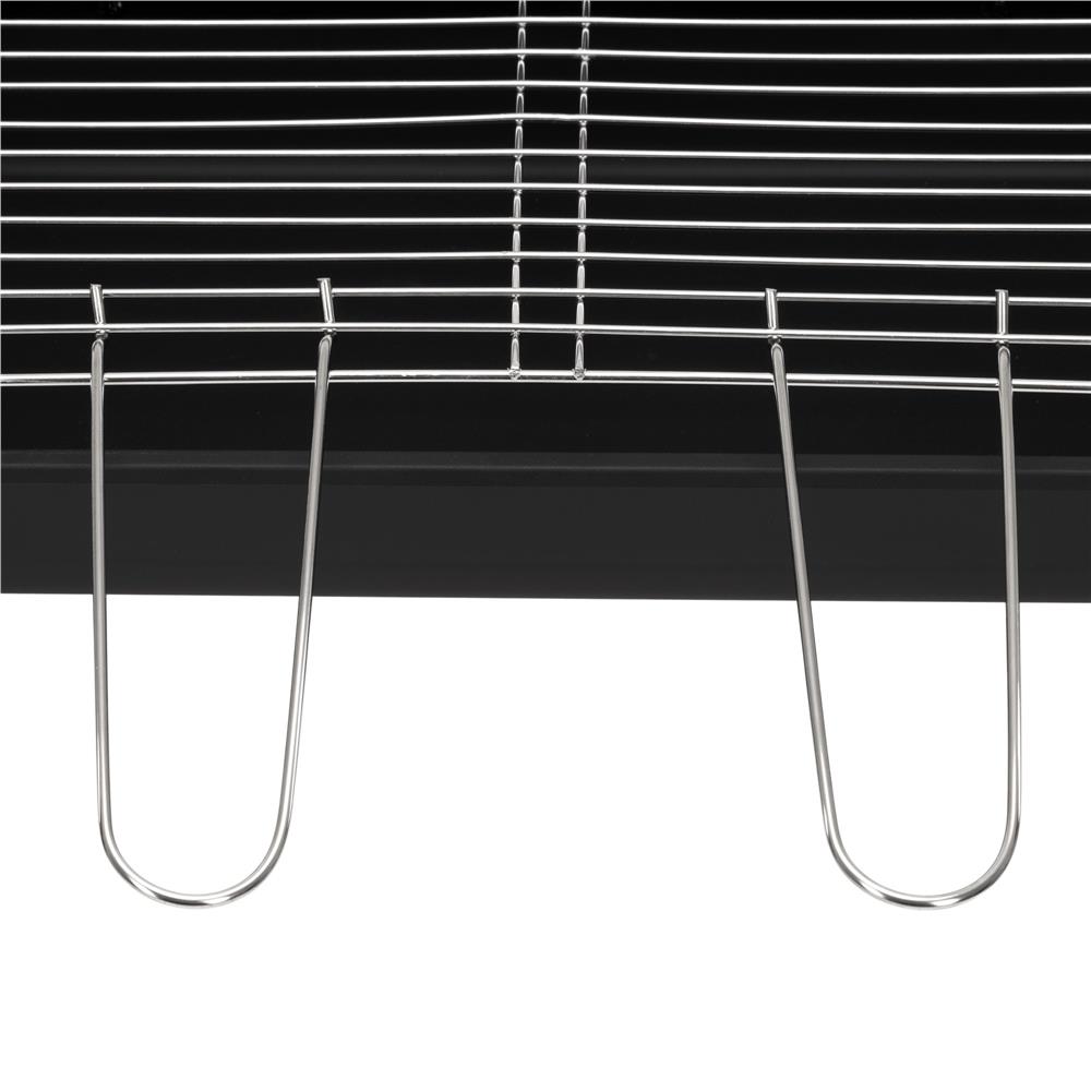 Hordozhato faszenes grillsuto forgonyarssal, oldalso polcokkal, 5 fokozatban allithato grillsutofelulettel, 95x41x78 cm - Image 11