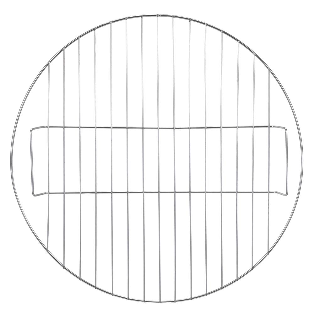 Hordozható faszenes grillsütő fedéllel, alsó tárolópolccal és állítható szellőzővel, acél, 41 cm-es grillrács átmérővel - Image 12