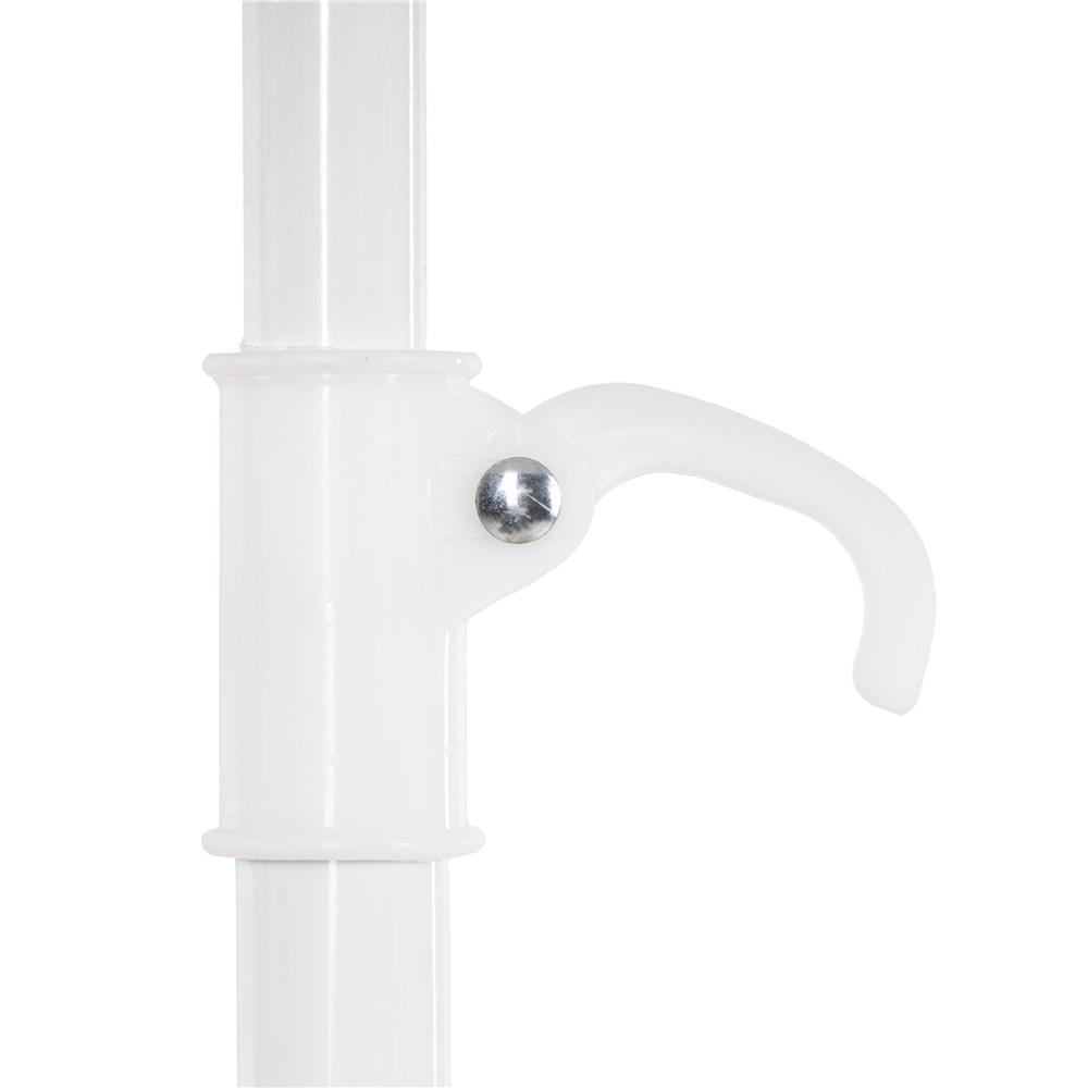 Összecsukható strandernyő állítható dőlésszöggel, UPF 50+, hordtáskával, 160 cm, szürke - Image 15