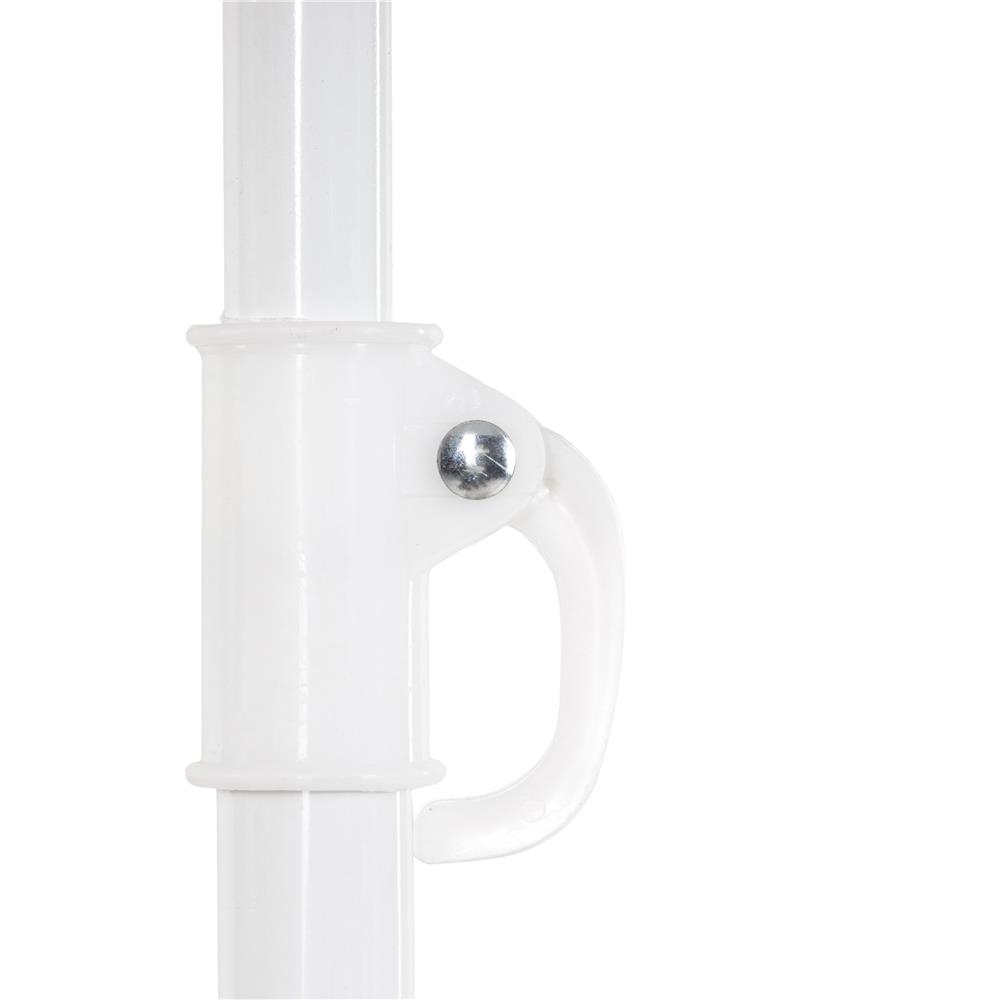 Összecsukható strandernyő állítható dőlésszöggel, UPF 50+, hordtáskával, 160 cm, szürke - Image 16