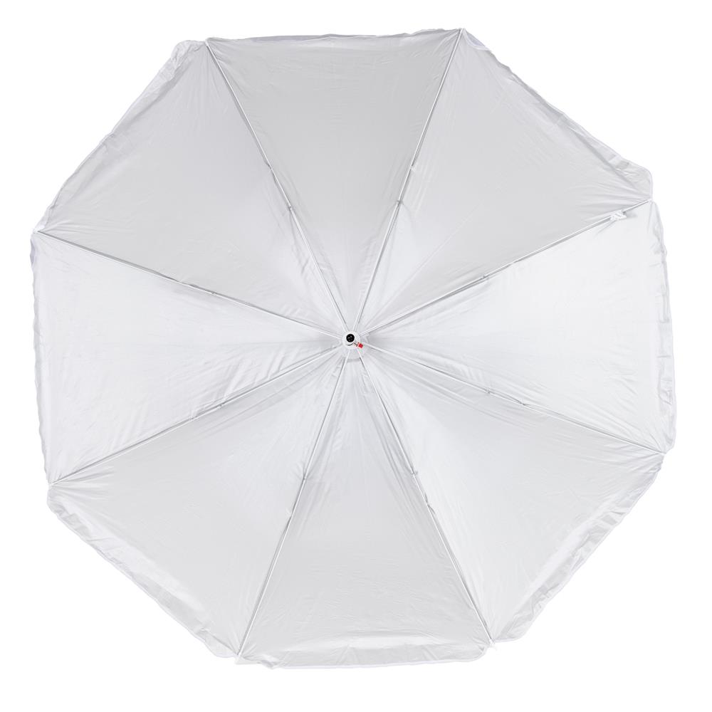 Összecsukható strandernyő állítható dőlésszöggel, UPF 50+, hordtáskával, 160 cm, szürke - Image 19