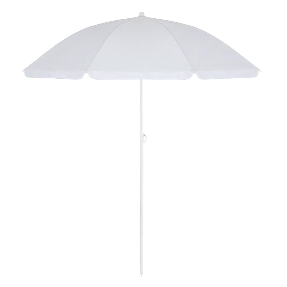 Összecsukható strandernyő állítható dőlésszöggel, UPF 50+, hordtáskával, 160 cm, szürke - Image 25