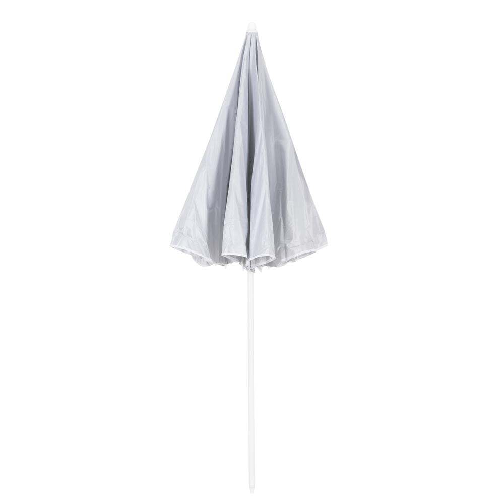 Összecsukható strandernyő állítható dőlésszöggel, UPF 50+, hordtáskával, 160 cm, szürke - Image 27
