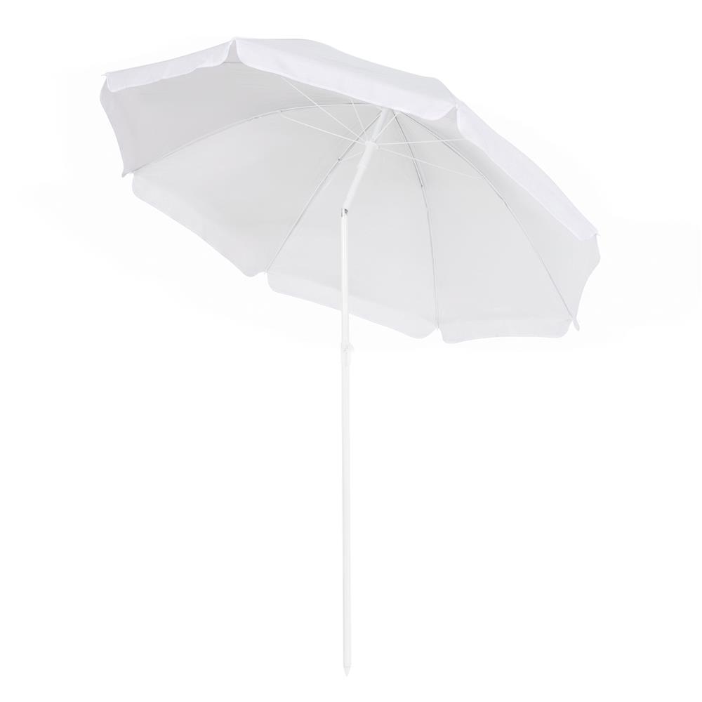 Összecsukható strandernyő állítható dőlésszöggel, UPF 50+, hordtáskával, 160 cm, szürke - Image 10