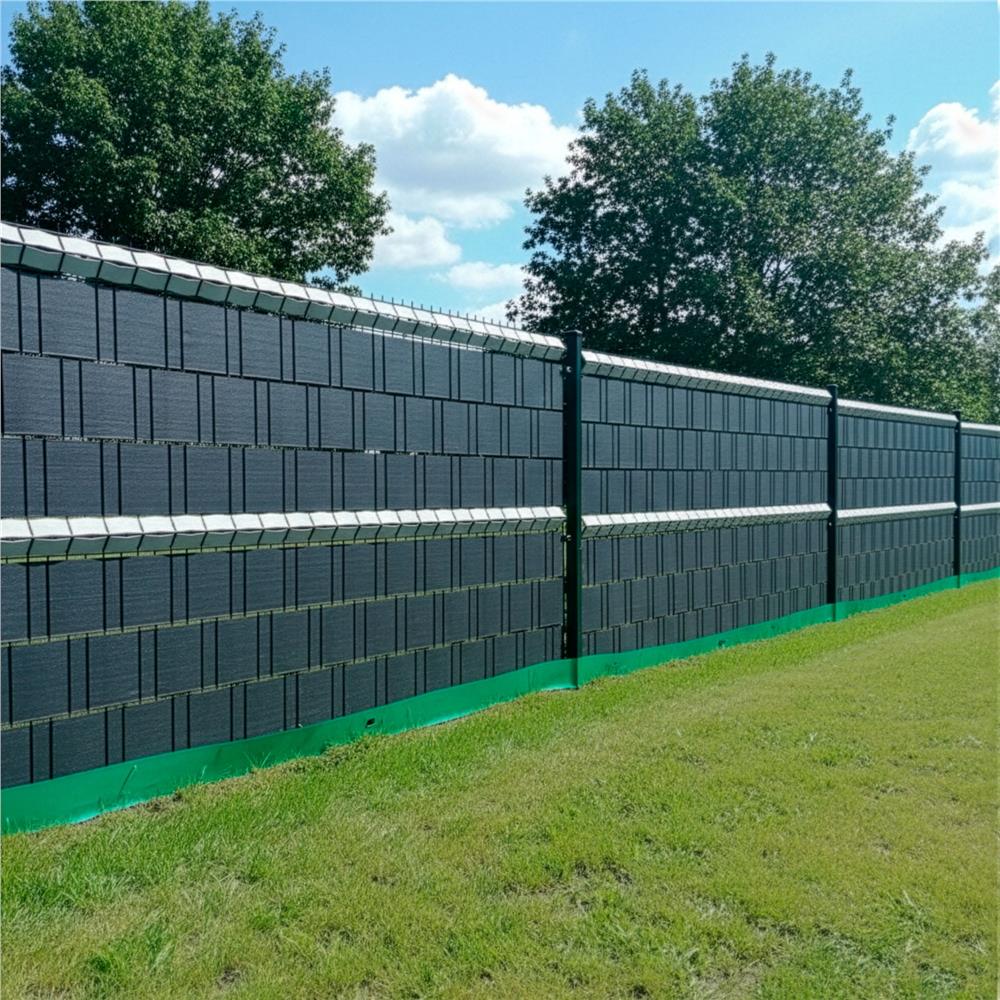 Kerti belatasgatlo keritespanel, PVC, 50 x 0,19 m, antracitszurke - Image 9