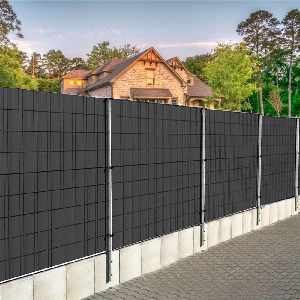 Kerti belatasgatlo keritespanel, PVC, 50 x 0,05 m, antracitszurke - Image 6