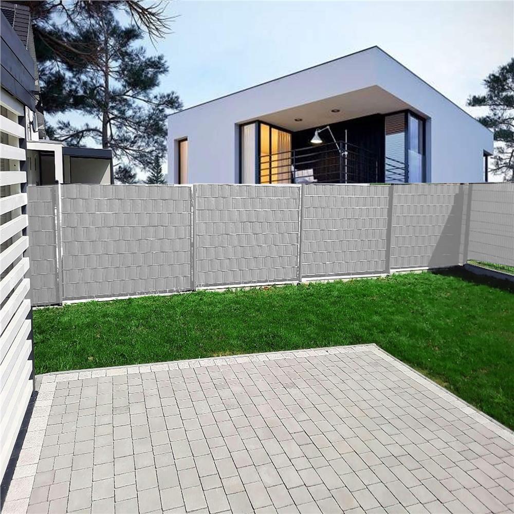 Kerti belatasgatlo keritespanel, PVC, 50 x 0,05 m, szurke - Image 10