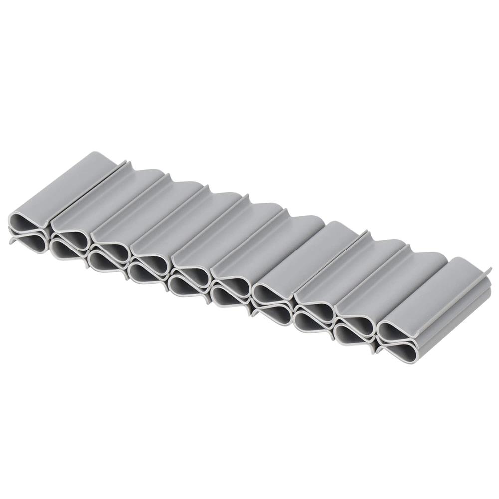 Kerti belatasgatlo keritespanel, PVC, 50 x 0,05 m, szurke - Image 15
