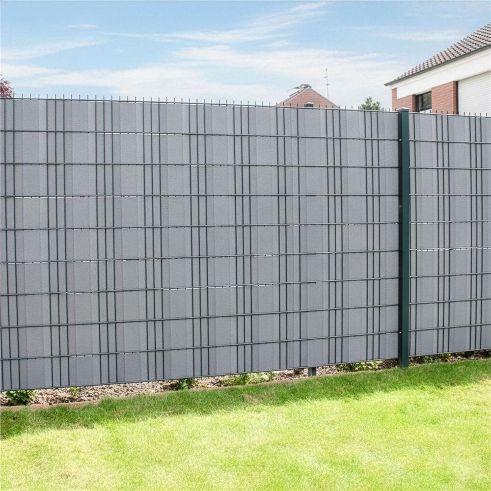 Kerti belatasgatlo keritespanel, PVC, 50 x 0,05 m, szurke - Image 7