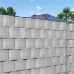 Kerti belatasgatlo keritespanel, PVC, 50 x 0,05 m, szurke