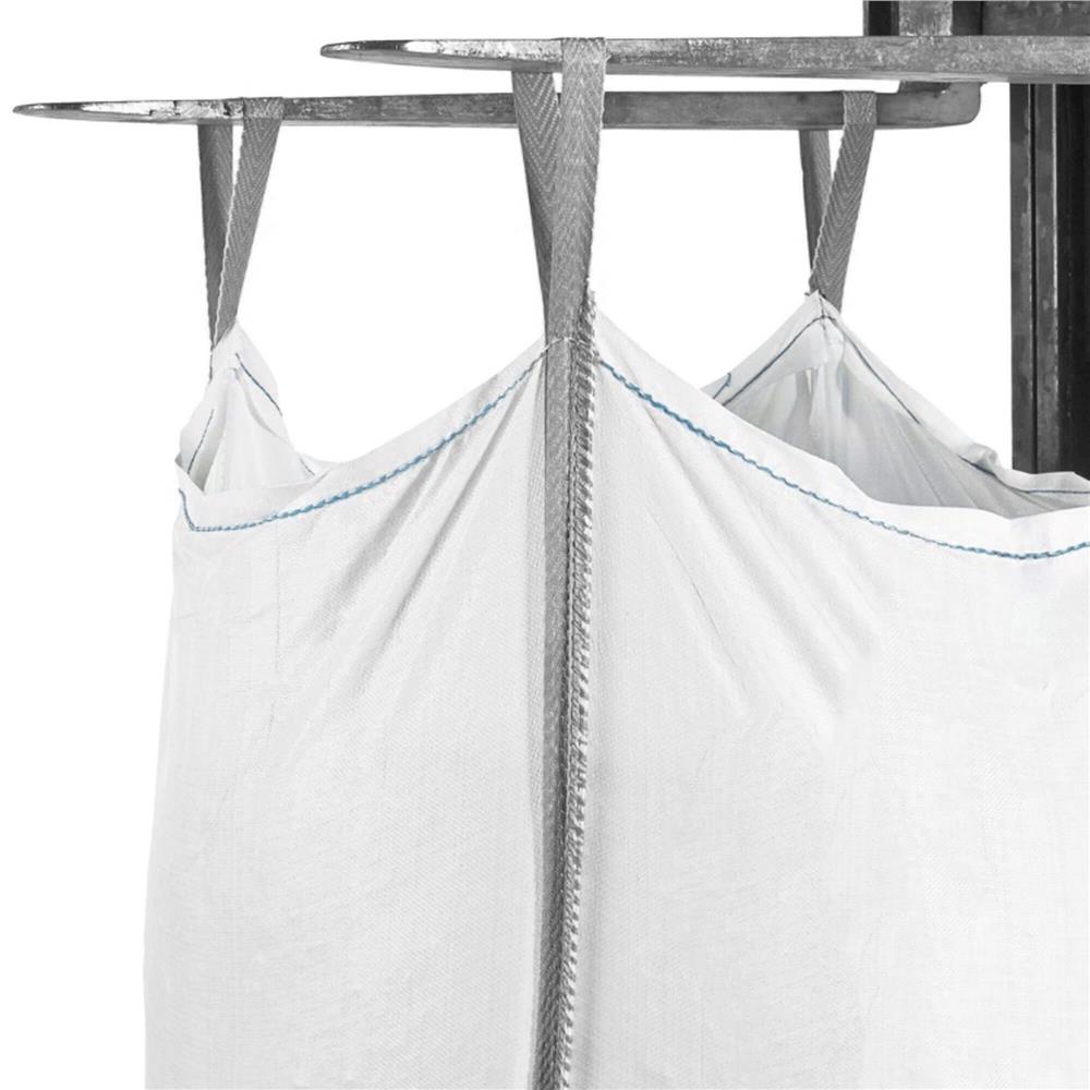 Kerti Big Bag zsák alsó ürítőnyílással, levelekhez és zöldhulladékhoz, 1300 L, 1000 kg, 90x90x160 cm, fehér - Image 11