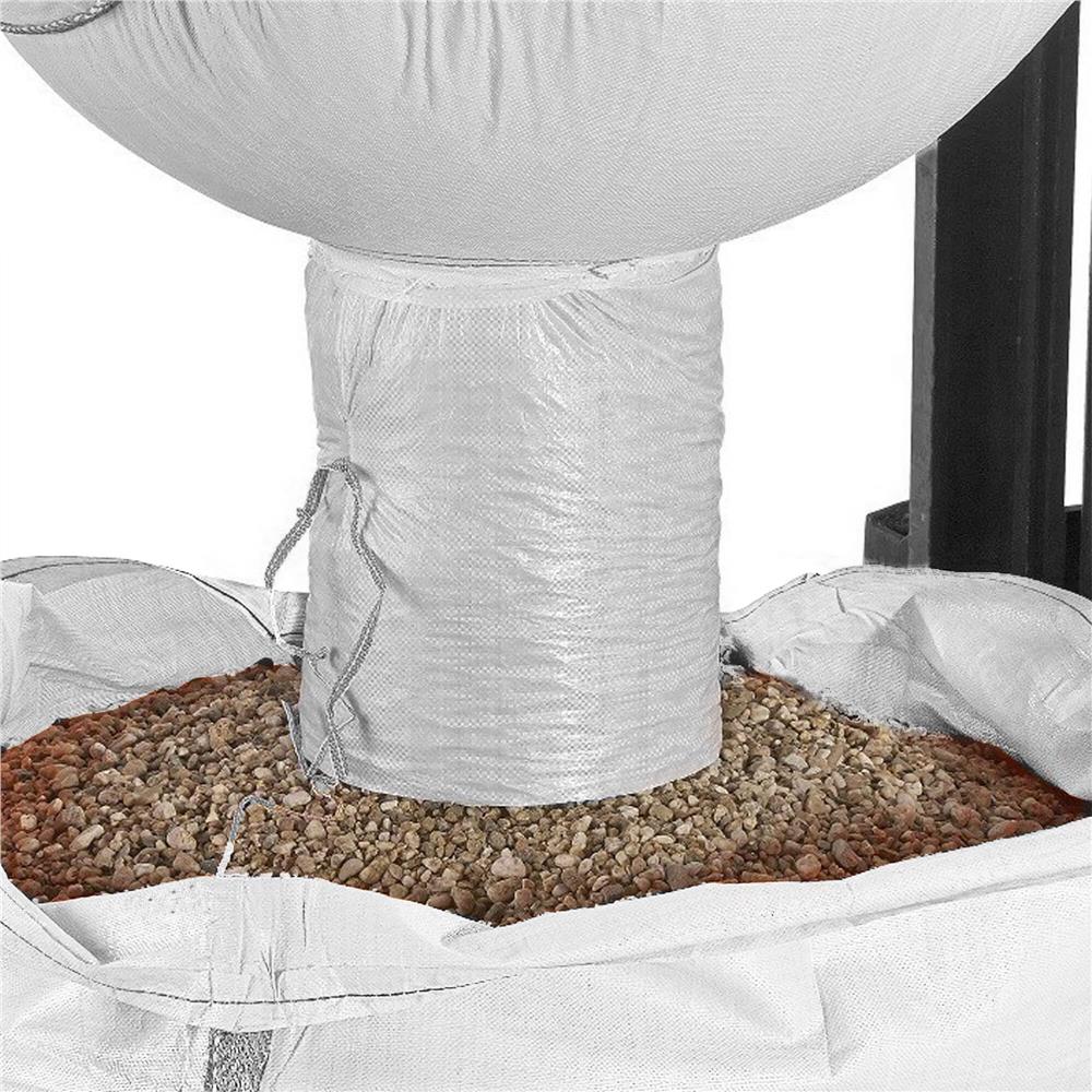 Kerti Big Bag zsák alsó ürítőnyílással, levelekhez és zöldhulladékhoz, 1300 L, 1000 kg, 90x90x160 cm, fehér - Image 12